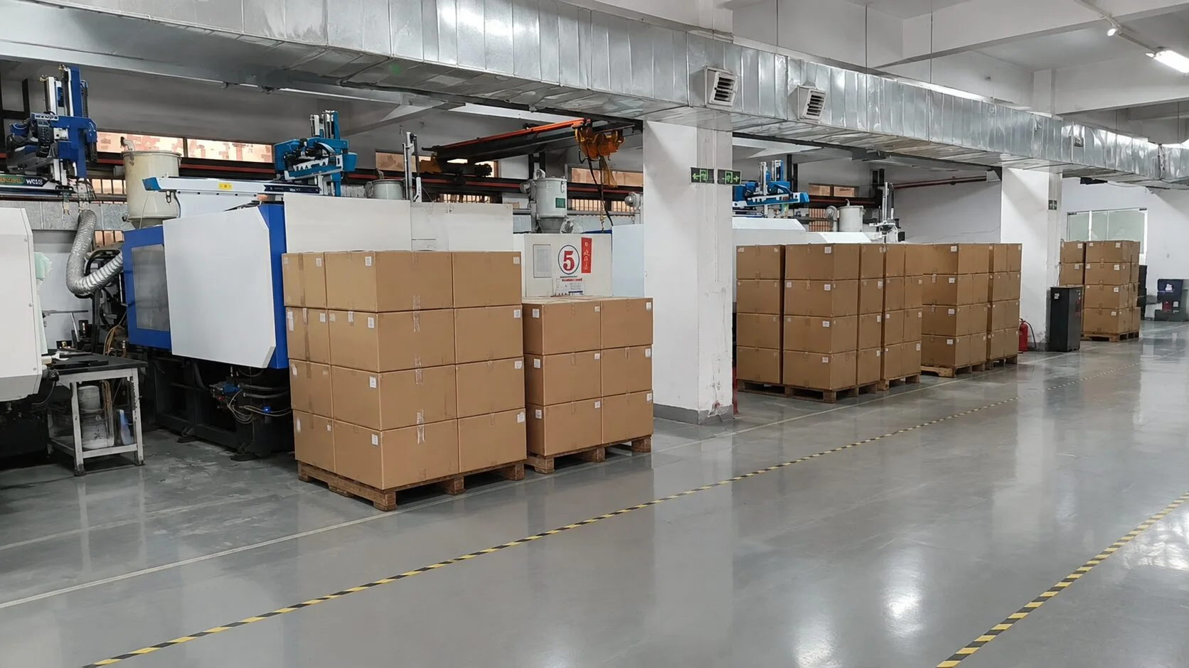 Finished molds packed and waiting for shipment