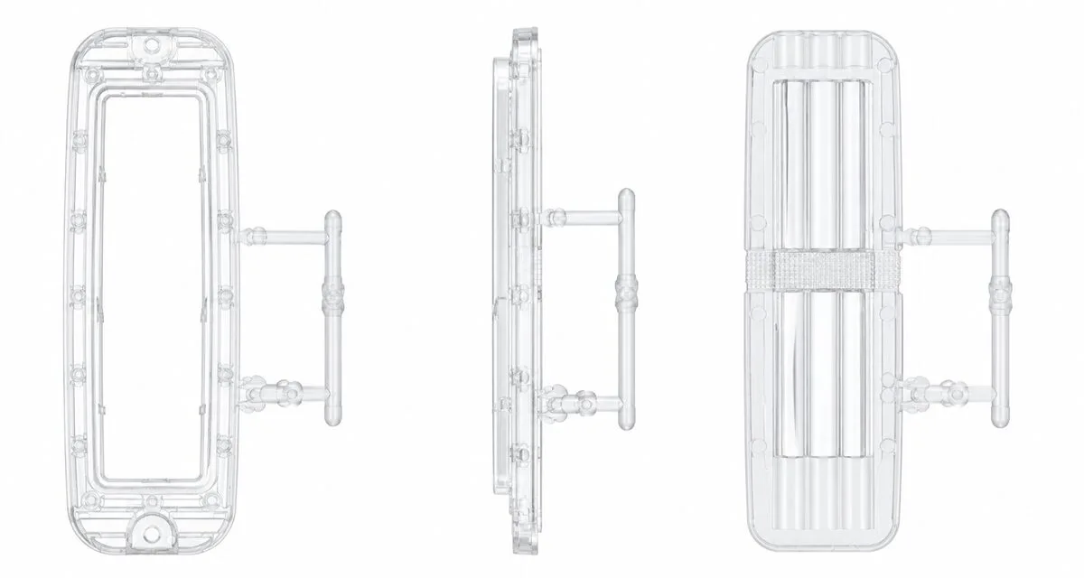 Clear automotive light lens